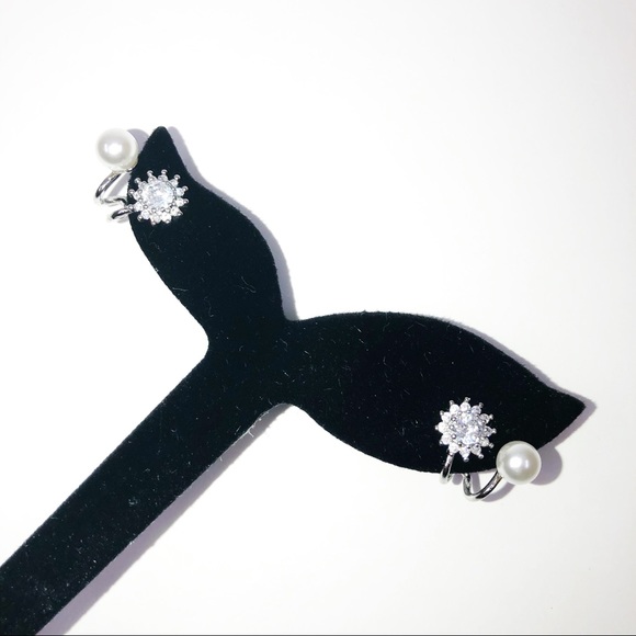 <CLEARANCE>S925 Sterling Sliver with Pearl Earrings for women - Picture 2 of 10